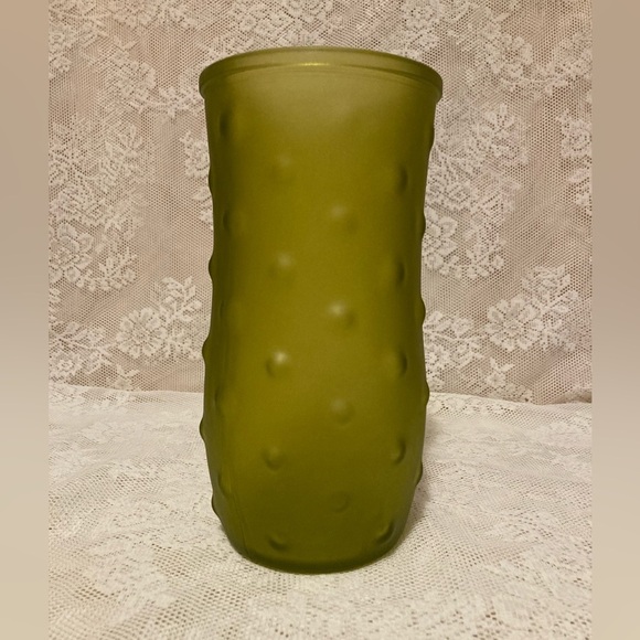 Hoosier? Vintage Green Hobnail Style Vase - Picture 1 of 7